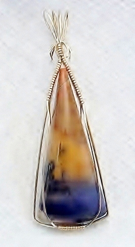 Tiffant stone opal jewelry, Ice Cream opal pendant